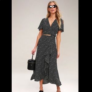 Lulu’s 2 piece maxi dress, size M